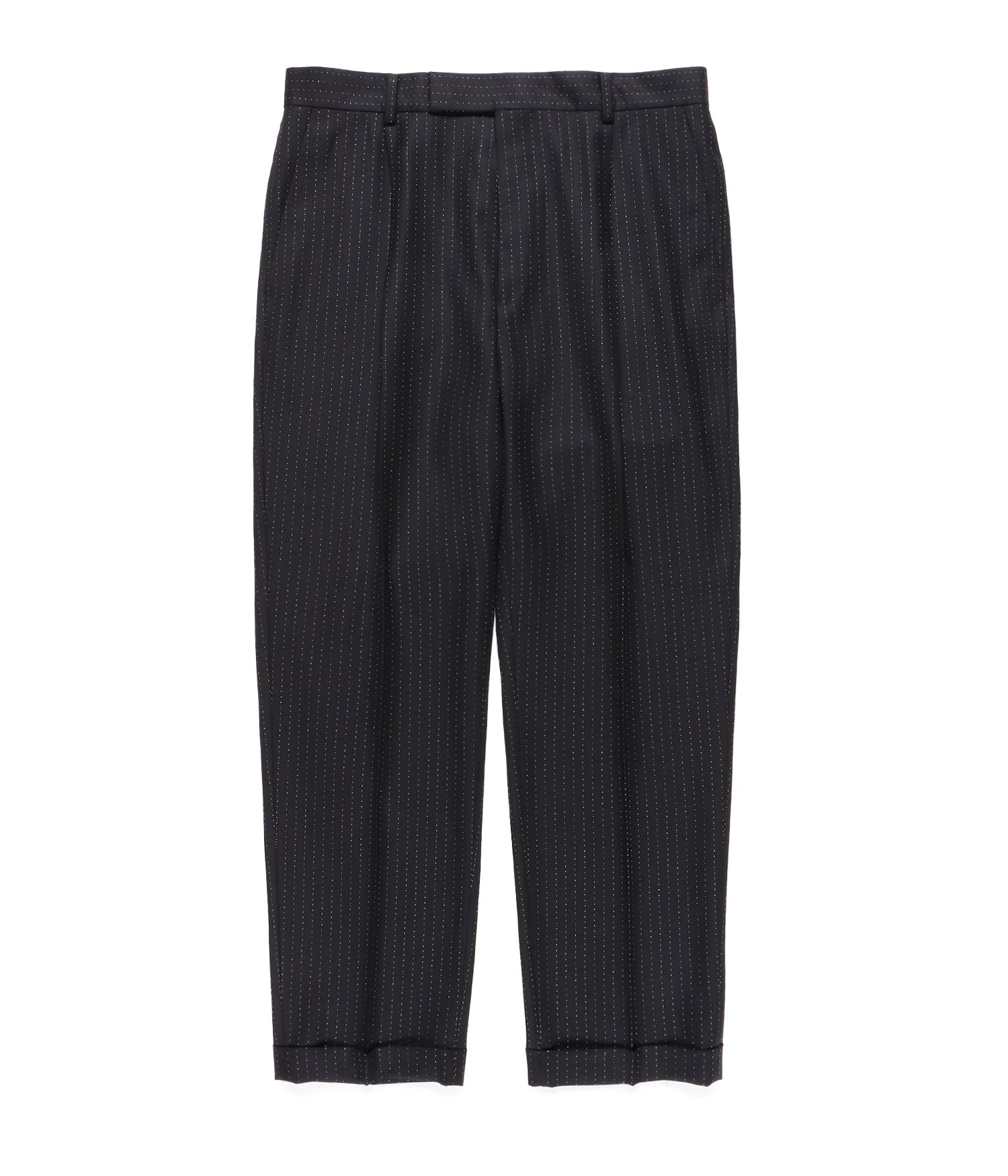 ファッション Pleated WACKO Maria MARIA MARIA DORMEUILPLEATED ワコマリア PLEATED Black  CONUR TROUSERS メンズ