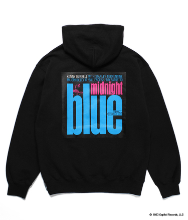 BLUE NOTE / MIDDLE WEIGHT PULL OVER HOODED SWEAT SHIRT (TYPE-4)
