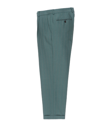 DORMEUIL / STRIPED PLEATED TROUSERS (TYPE-2)