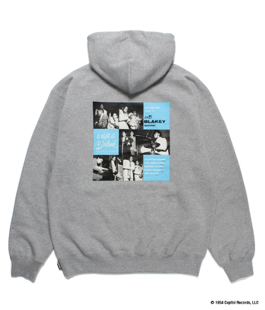 BLUE NOTE / MIDDLE WEIGHT PULL OVER HOODED SWEAT SHIRT (TYPE-1)