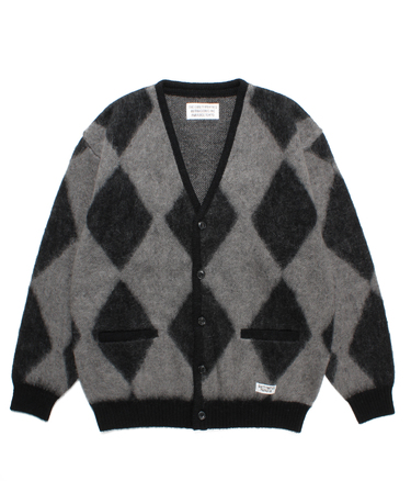 値引きする WACKOMARIA MOHAIR CARDIGAN JACQUARD KNIT カーディガン