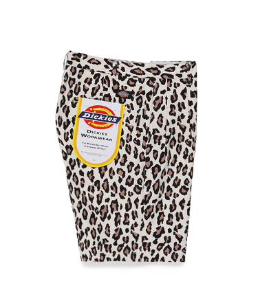 DICKIES / LEOPARD DOUBLE PLEATED SHORT TROUSERS