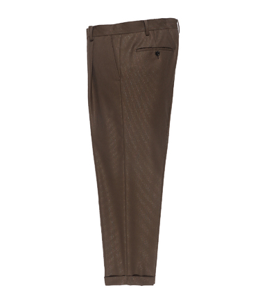 DORMEUIL / GLITTER PLEATED TROUSERS (TYPE-1)