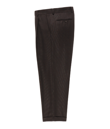 DORMEUIL / GLITTER PLEATED TROUSERS (TYPE-2)